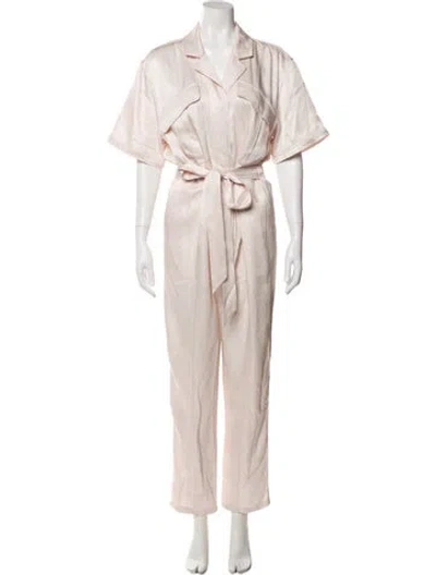 Pre-owned Ramy Brook V-neck Jumpsuit In Neutral