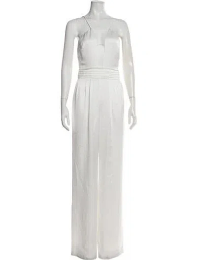 Pre-owned Ramy Brook V-neck Jumpsuit In Neutrals