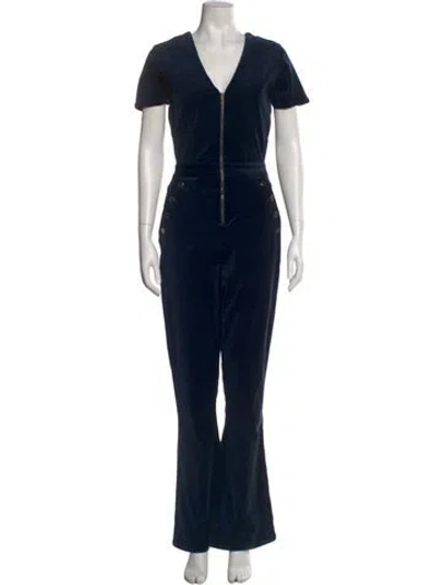 Pre-owned Ramy Brook V-neck Jumpsuit W/ Tags In Blue