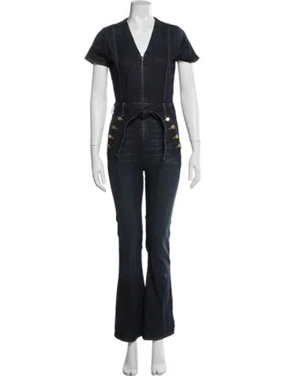 Pre-owned Ramy Brook V-neck Jumpsuit W/ Tags In Blue