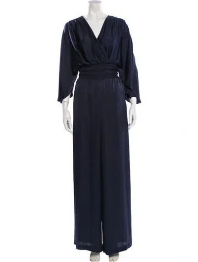 Pre-owned Ramy Brook V-neck Jumpsuit W/ Tags In Gray