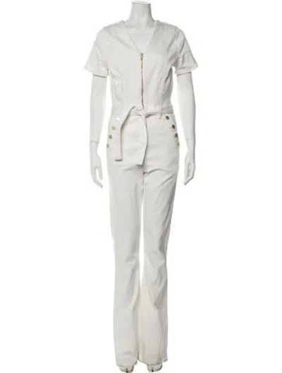Pre-owned Ramy Brook V-neck Jumpsuit W/ Tags In Neutrals