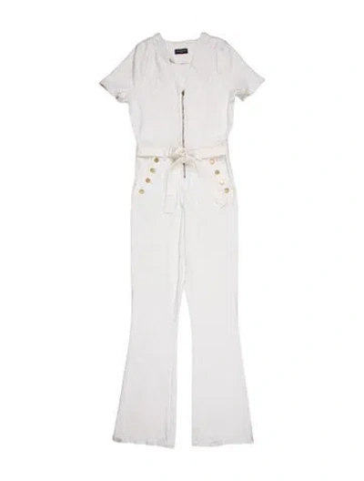 Pre-owned Ramy Brook V-neck Jumpsuit In White