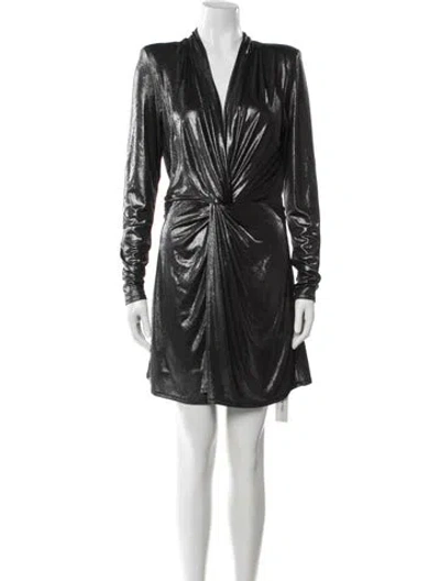 Pre-owned Ramy Brook V-neck Mini Dress W/ Tags In Black
