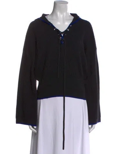 Pre-owned Ramy Brook V-neck Sweater In Black