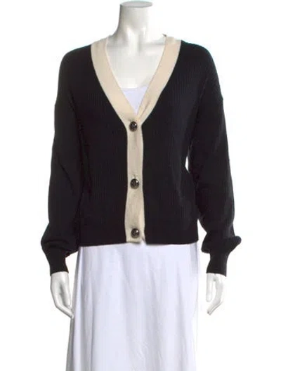 Pre-owned Ramy Brook V-neck Sweater In Black