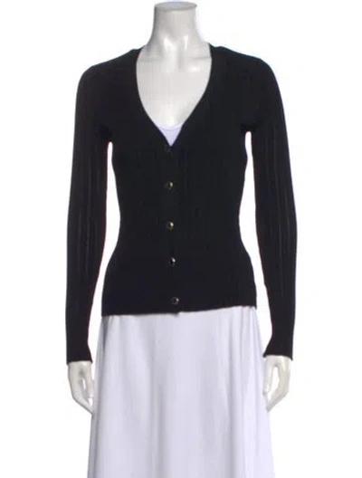 Pre-owned Ramy Brook V-neck Sweater In Black