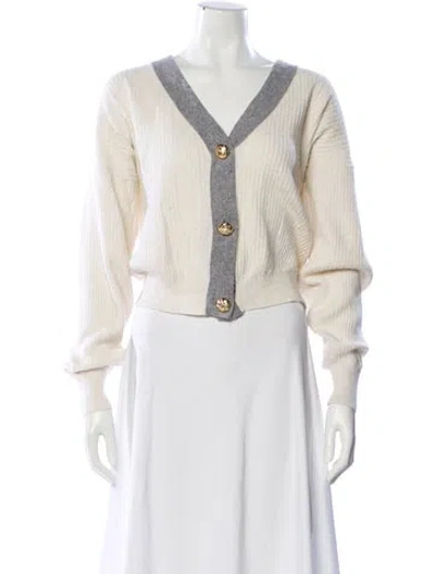 Pre-owned Ramy Brook V-neck Sweater In Neutral
