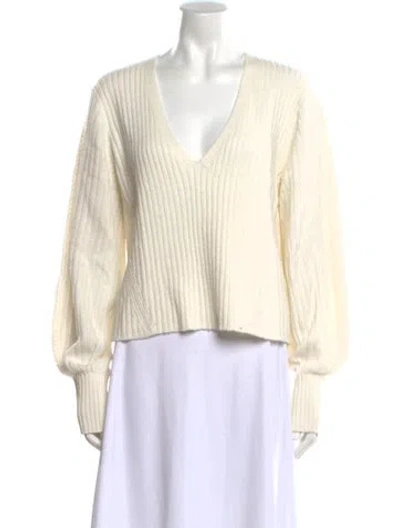 Pre-owned Ramy Brook V-neck Sweater In Neutral