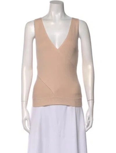 Pre-owned Ramy Brook V-neck Sweater In Neutral