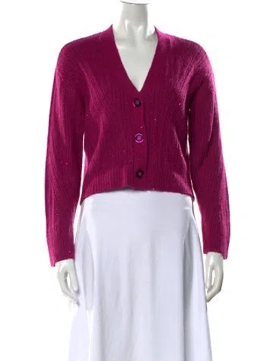 Pre-owned Ramy Brook V-neck Sweater In Pink