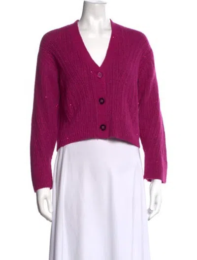 Pre-owned Ramy Brook V-neck Sweater In Pink