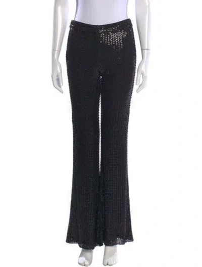 Pre-owned Ramy Brook Wide Leg Pants In Black