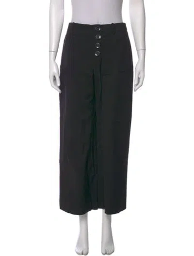 Pre-owned Ramy Brook Wide Leg Pants In Black