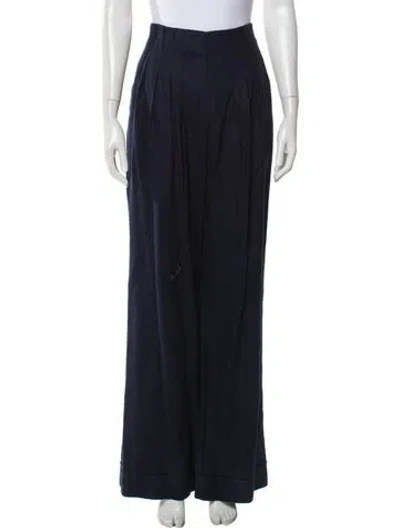 Pre-owned Ramy Brook Wide Leg Pants In Blue