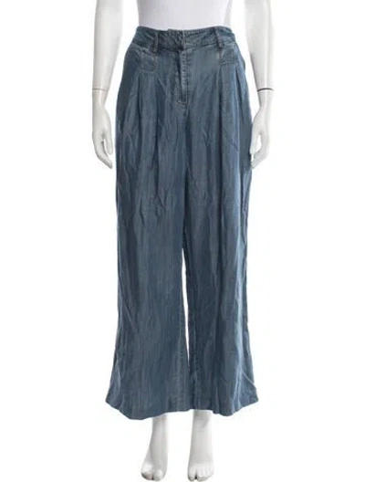 Pre-owned Ramy Brook Wide Leg Pants In Blue