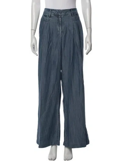 Pre-owned Ramy Brook Wide Leg Pants In Blue