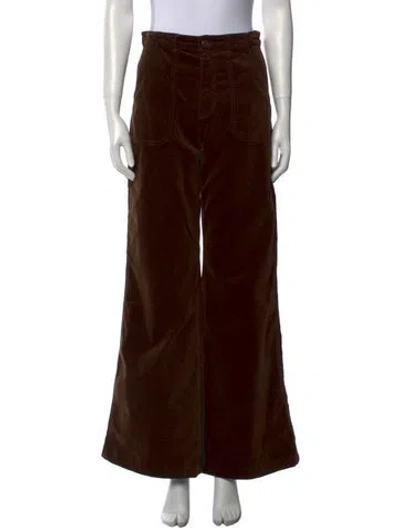 Pre-owned Ramy Brook Wide Leg Pants In Brown