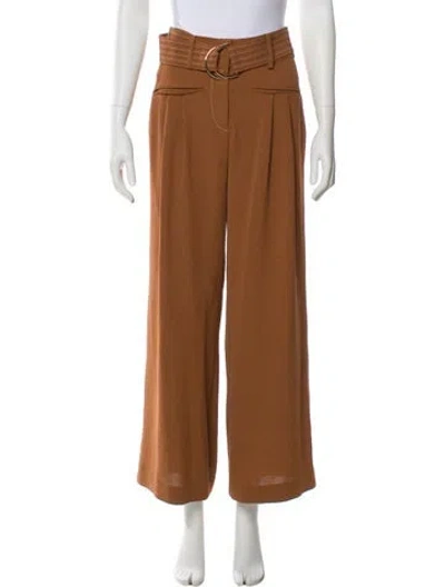 Pre-owned Ramy Brook Wide Leg Pants In Brown