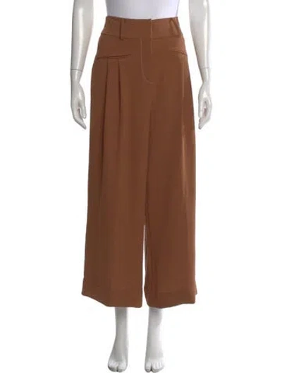Pre-owned Ramy Brook Wide Leg Pants In Brown