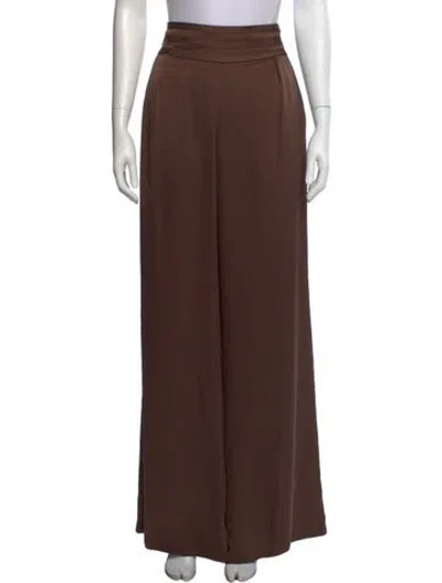 Pre-owned Ramy Brook Wide Leg Pants In Brown