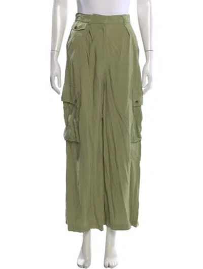 Pre-owned Ramy Brook Wide Leg Pants In Green
