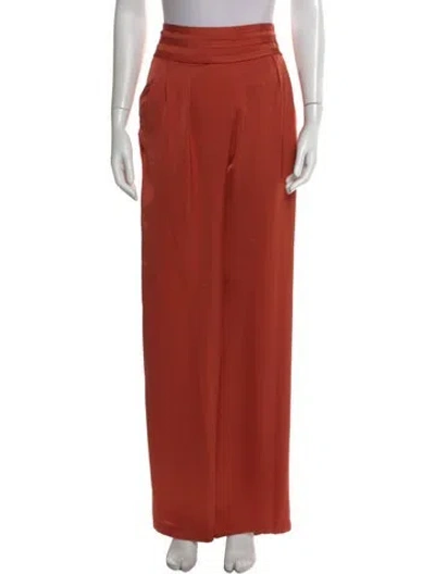 Pre-owned Ramy Brook Wide Leg Pants In Orange