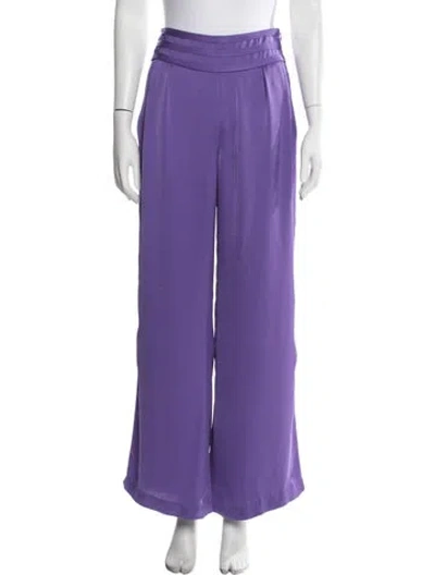 Pre-owned Ramy Brook Wide Leg Pants In Purple