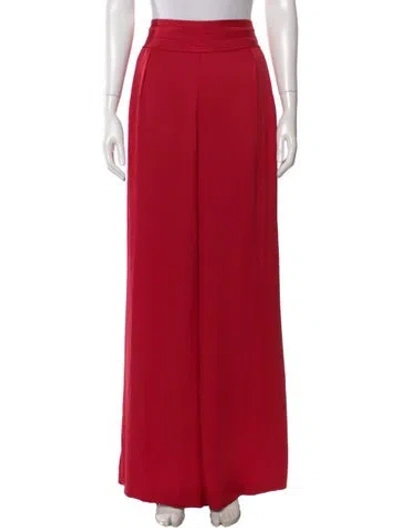 Pre-owned Ramy Brook Wide Leg Pants In Red