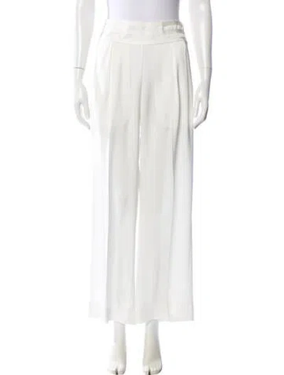 Pre-owned Ramy Brook Wide Leg Pants In White