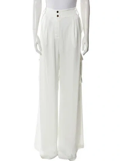 Pre-owned Ramy Brook Wide Leg Pants In White