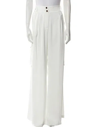 Pre-owned Ramy Brook Wide Leg Pants In White