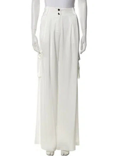Pre-owned Ramy Brook Wide Leg Pants In White