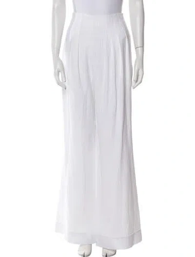 Pre-owned Ramy Brook Wide Leg Pants In White