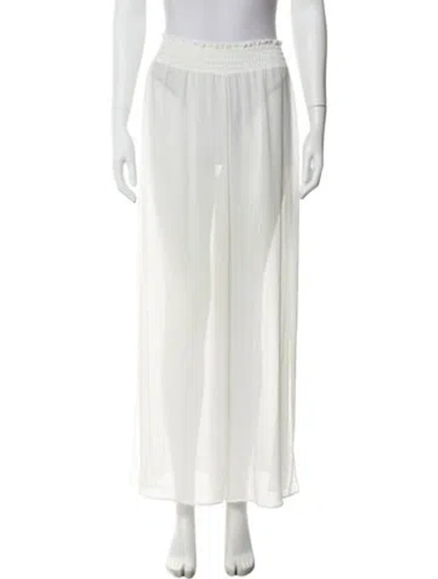 Pre-owned Ramy Brook Wide Leg Pants In White