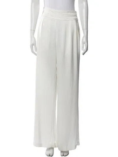 Pre-owned Ramy Brook Wide Leg Pants In White