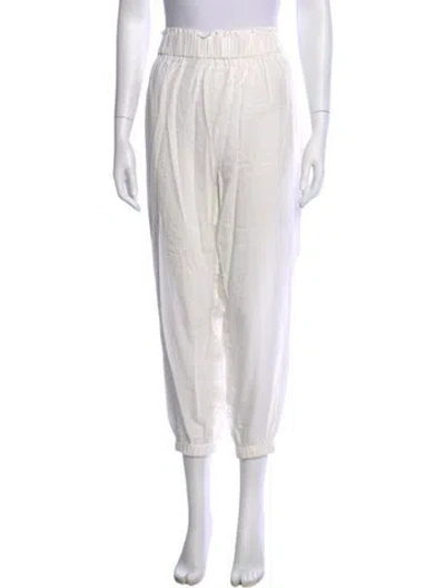 Pre-owned Ramy Brook Wide Leg Pants In White