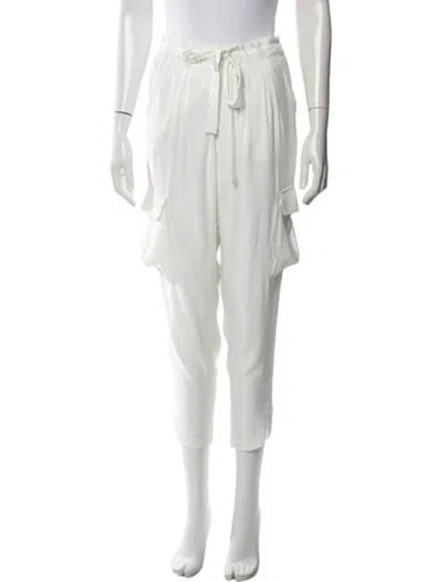 Pre-owned Ramy Brook Wide Leg Pants In White