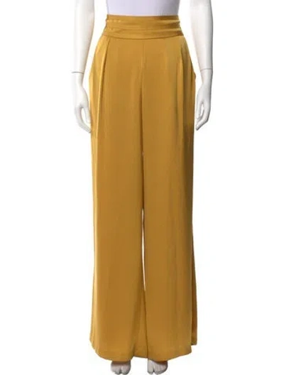 Pre-owned Ramy Brook Wide Leg Pants In Yellow