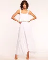 Ramy Brook Winifred Pleated Asymmetric Maxi Skirt In Ivory