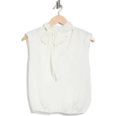 Ramy Brook Winnet Tie Neck Satin Sleeveless Top In Multi