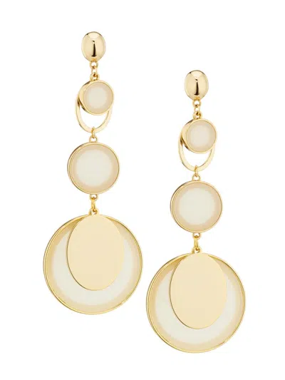 Ramy Brook Women's Adriana Goldtone, Cubic Zirconia & Resin Drop Earrings