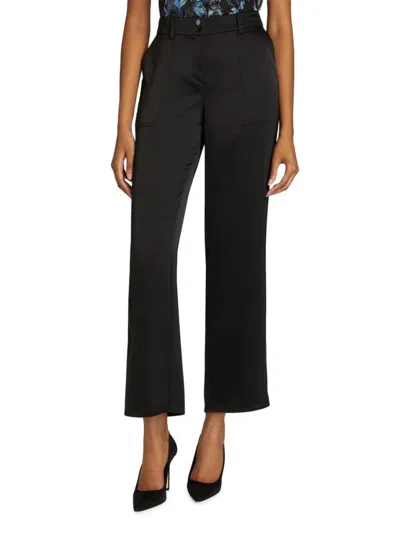 Ramy Brook Women's Allena High-rise Straight-leg Pants In Black