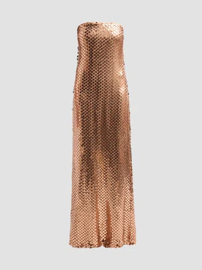 Ramy Brook Women's Angel Sequined Strapless Gown In Dark Blush Mesh