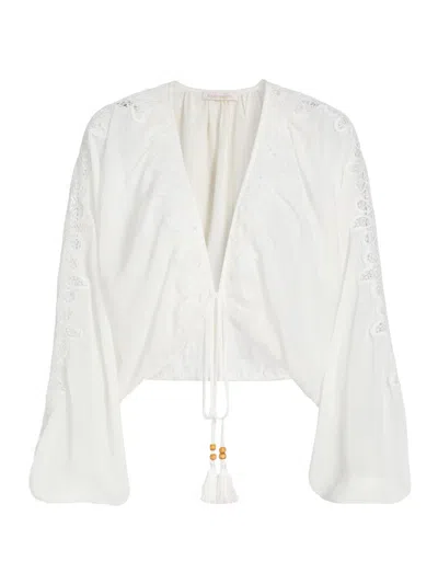 Ramy Brook Women's Angie V-neck Blouse In Yellow