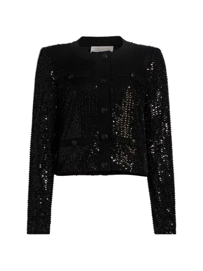 Ramy Brook Women's Anna Sequined Collarless Jacket