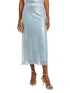 Ramy Brook Annita Sequin Midi Skirt In Blue