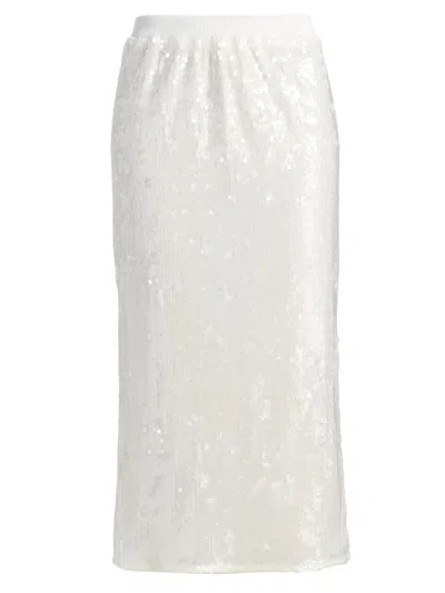 Ramy Brook Women's Annita Sequined Midi-skirt In White