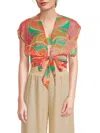 Ramy Brook Women's Antonella Printed Cover-up Top In Light Palm
