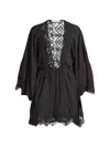 RAMY BROOK WOMEN'S APRIL EMBROIDERED COVER-UP MINIDRESS